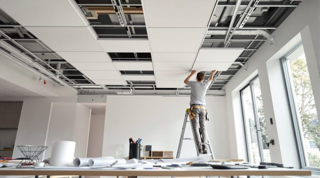 combien coute un plafond suspendu