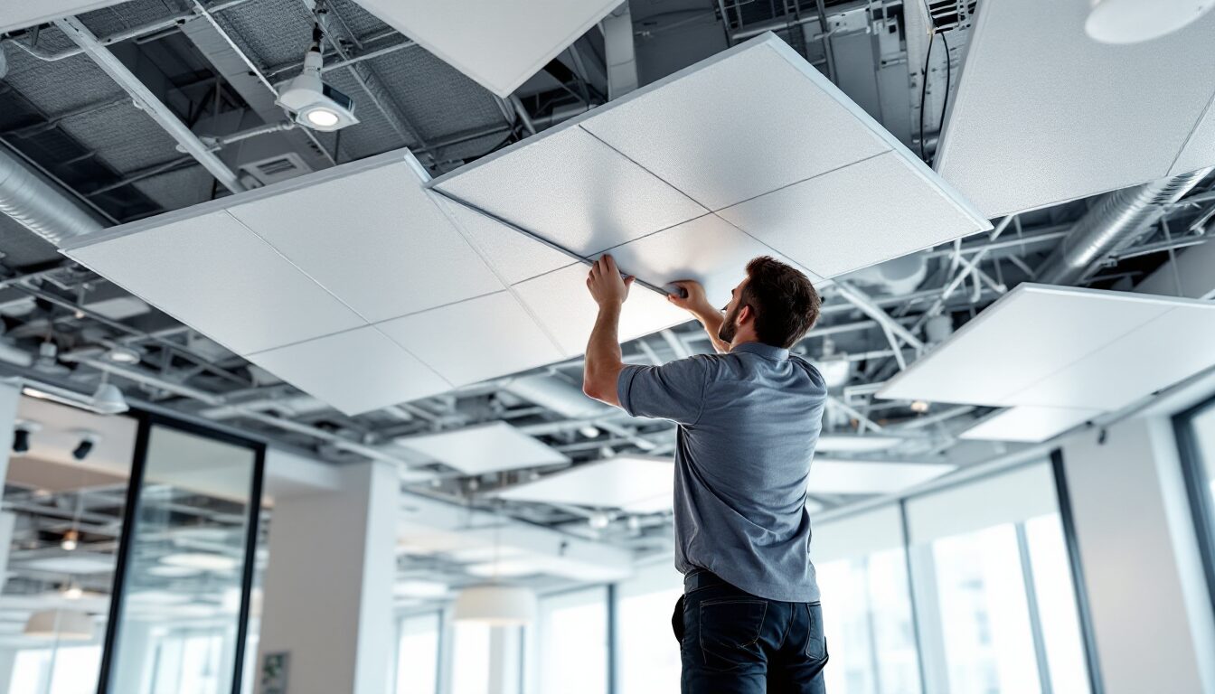 combien coute un plafond suspendu