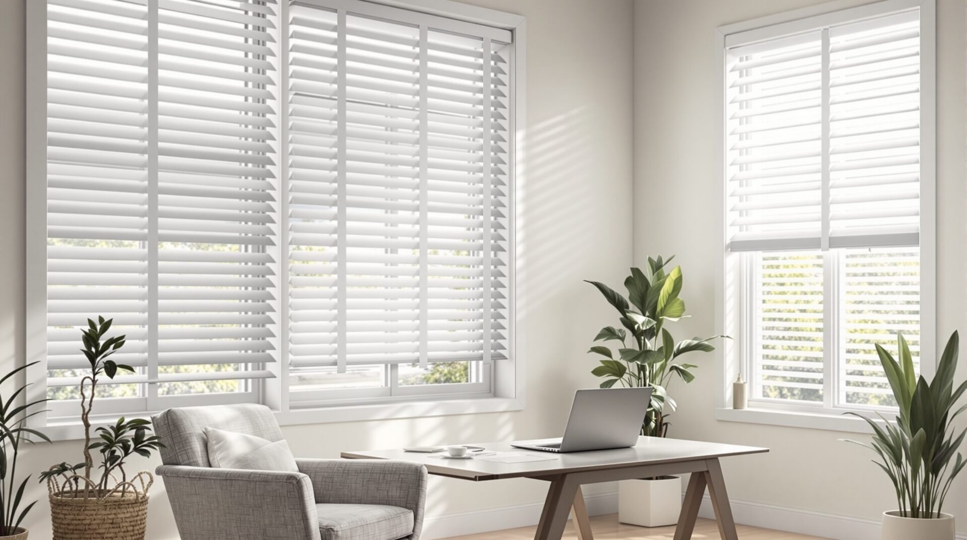 Stores pour un espace bureau à domicile