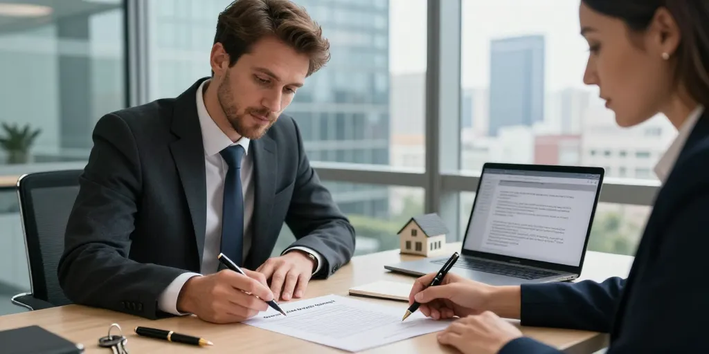 contrat agent commercial immobilier