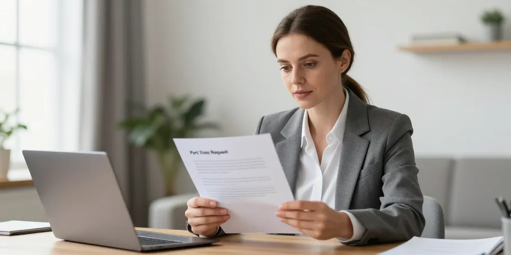courrier pour demande de temps partiel